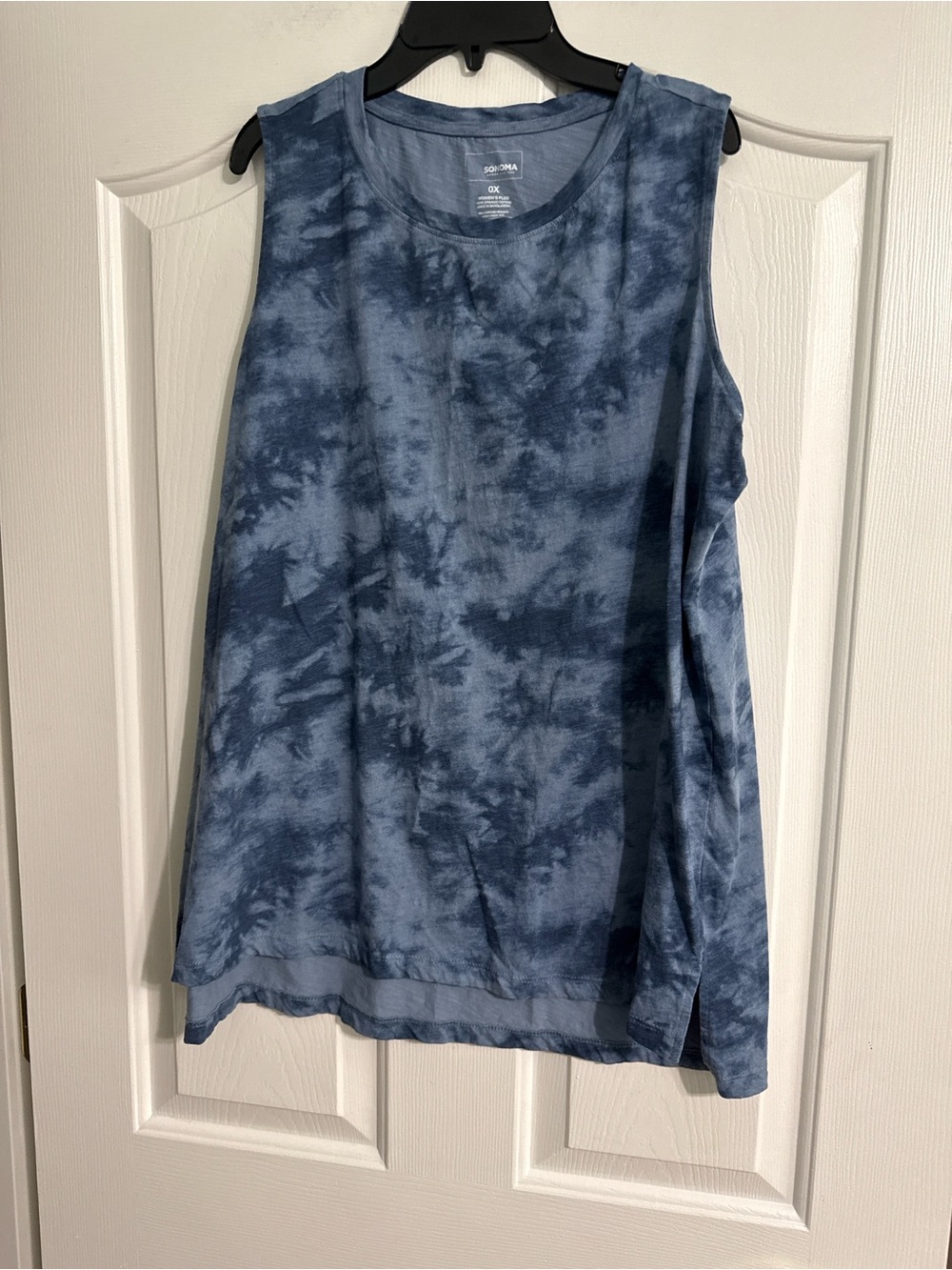 Sonoma Blue Tie-Dye Sleeveless Tank Top